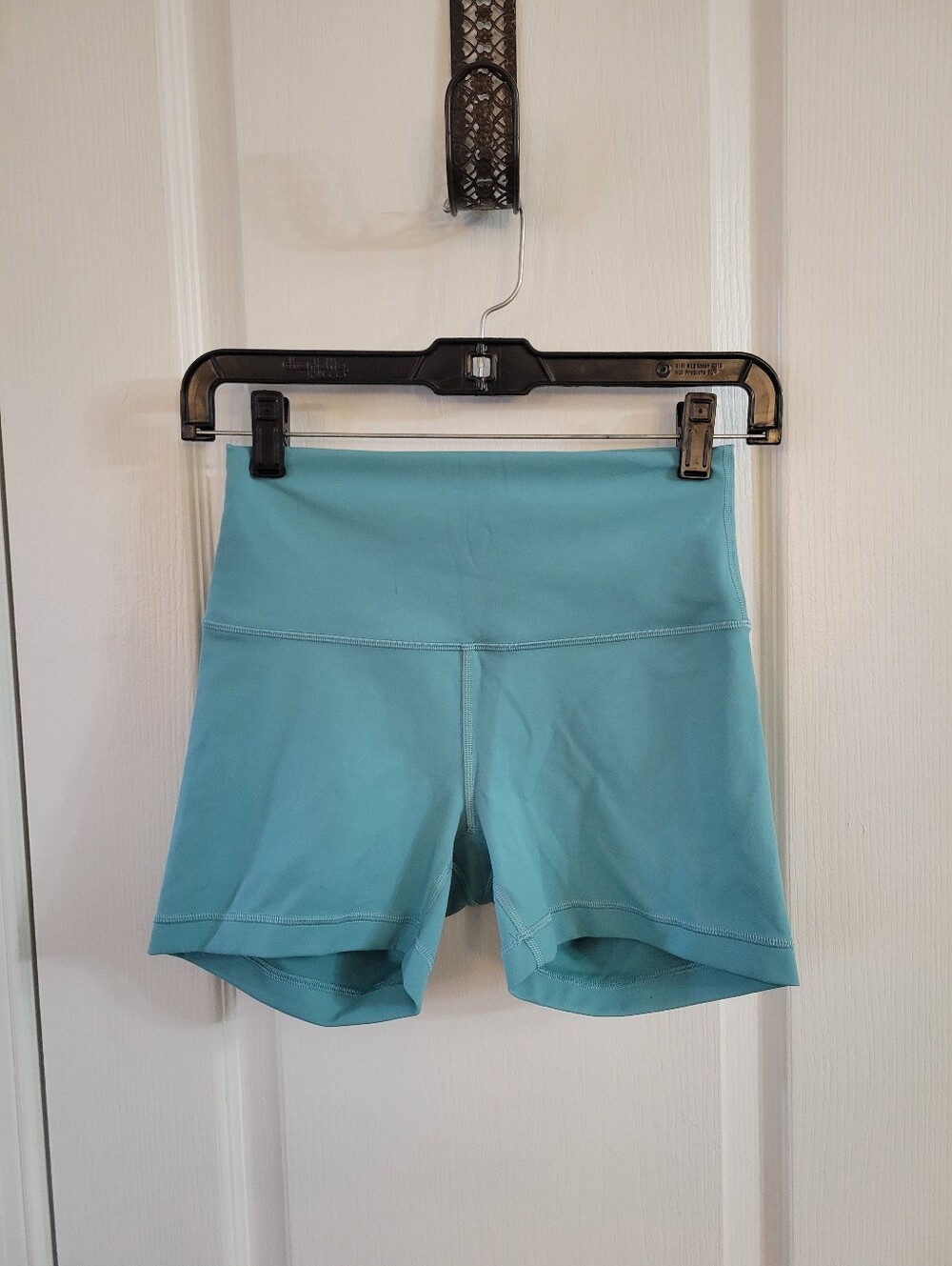 Lululemon Wunder Train High-Rise Biker Short 4" Tidal Teal Size 6